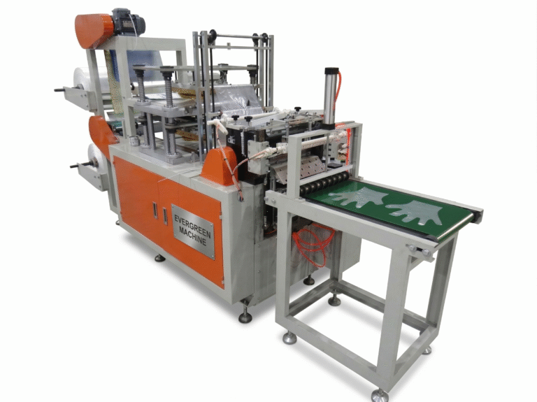 Máquina para fabricar guantes de plásticos desechable