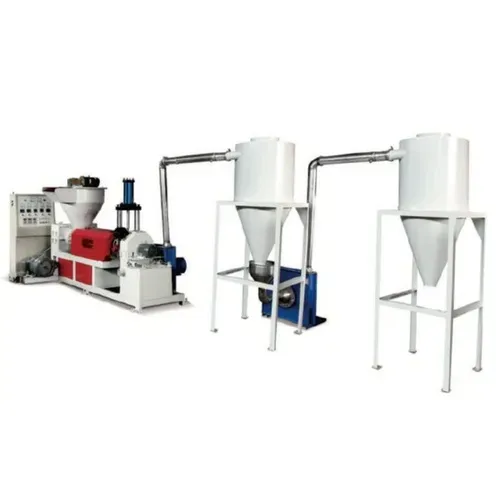 Operational stages of sugarcane fiber straw machines showing raw material preparation, extrusion, and cooling