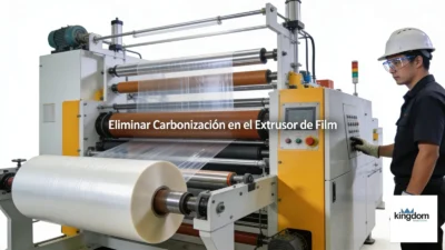 Los puntos negros en extrusión pueden originarse por polímero degradado dentro del barril, material viejo