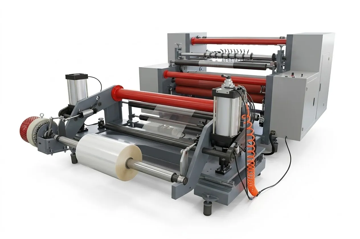Maquina Refiladora BOPP film celofan Polietileno