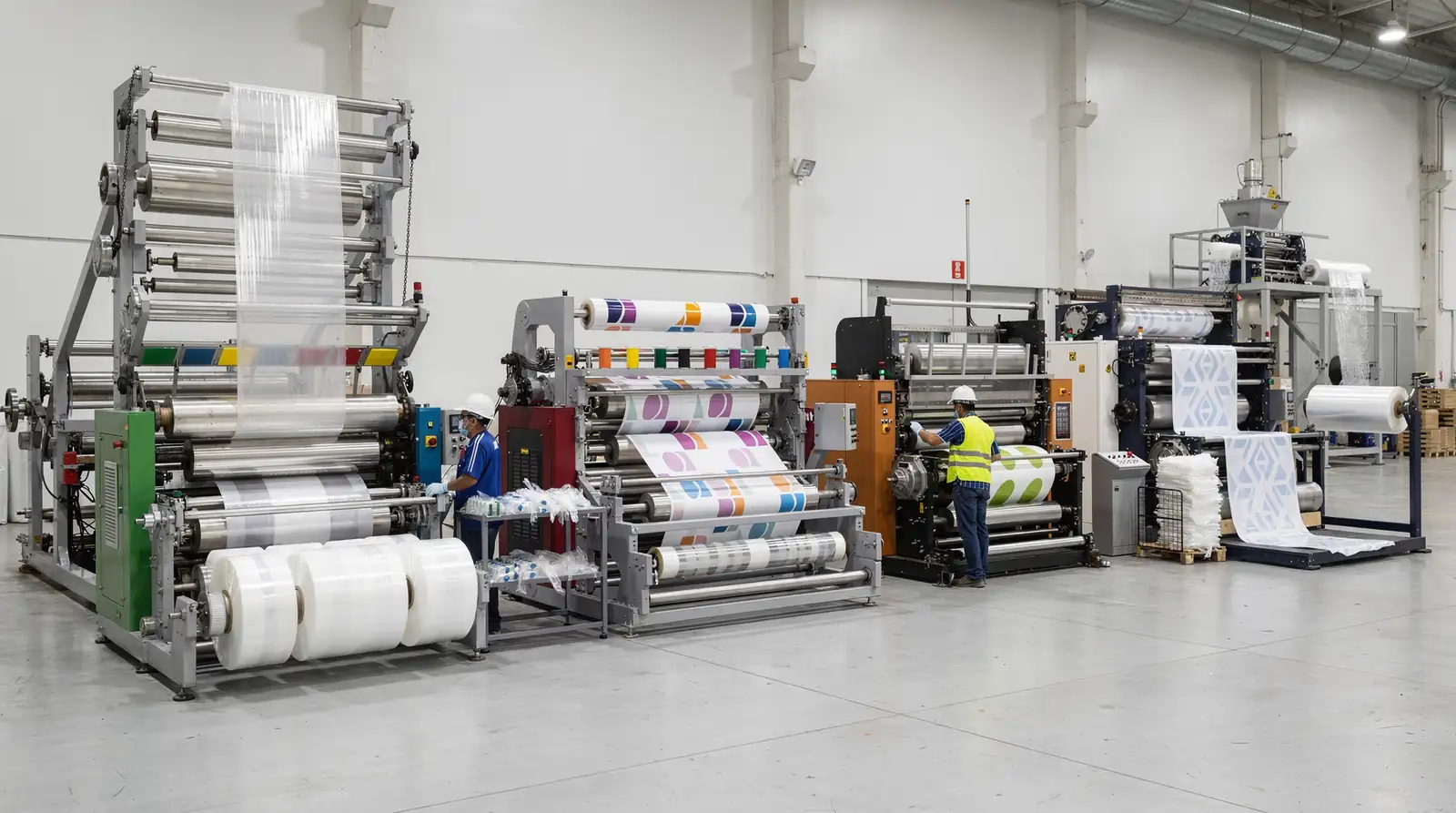 El catálogo de equipo cubre la industria del empaque flexible en México. La oferta incluye